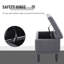 Repose-pieds avec rangement Homcom
