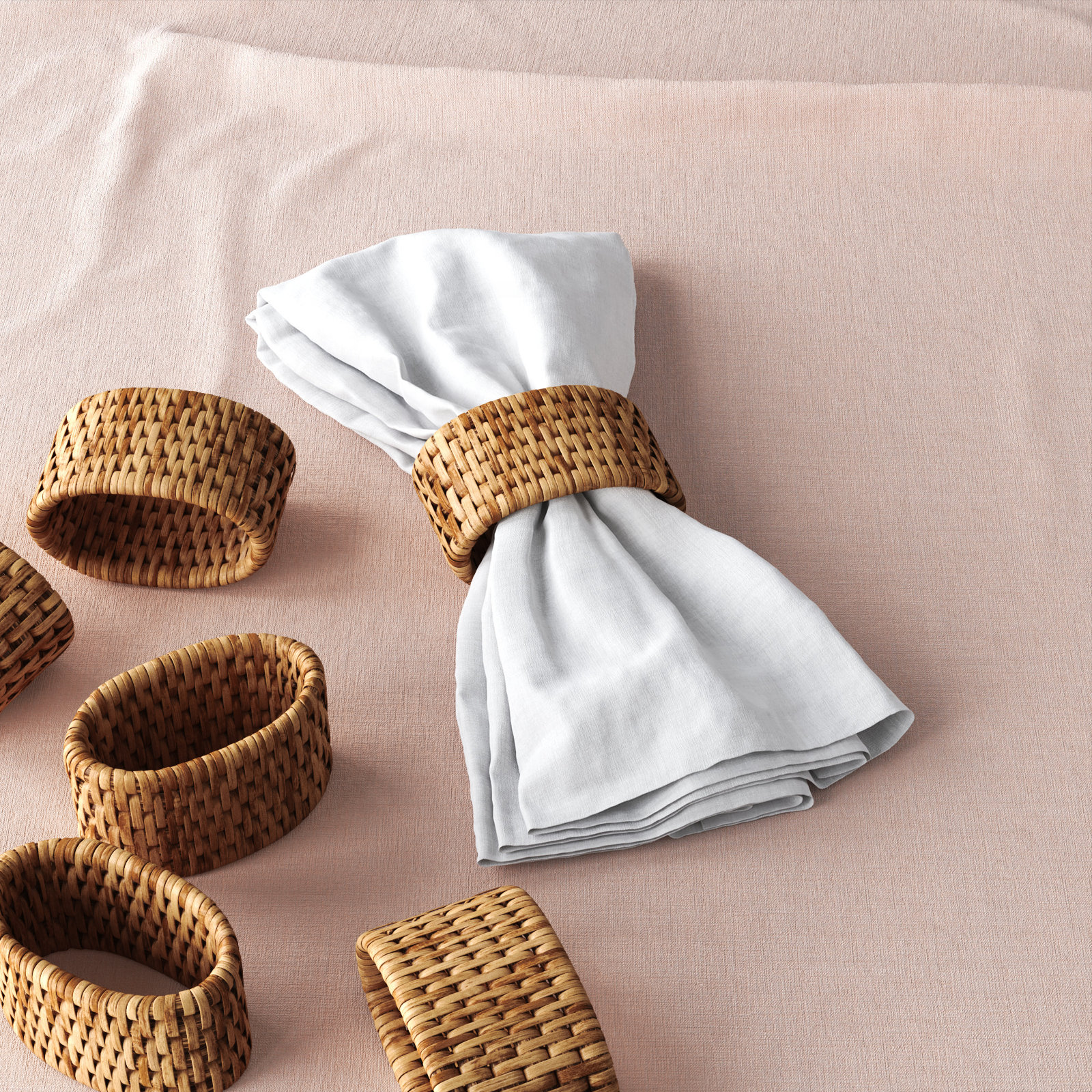 Camden Napkin Ring, Honey Brown