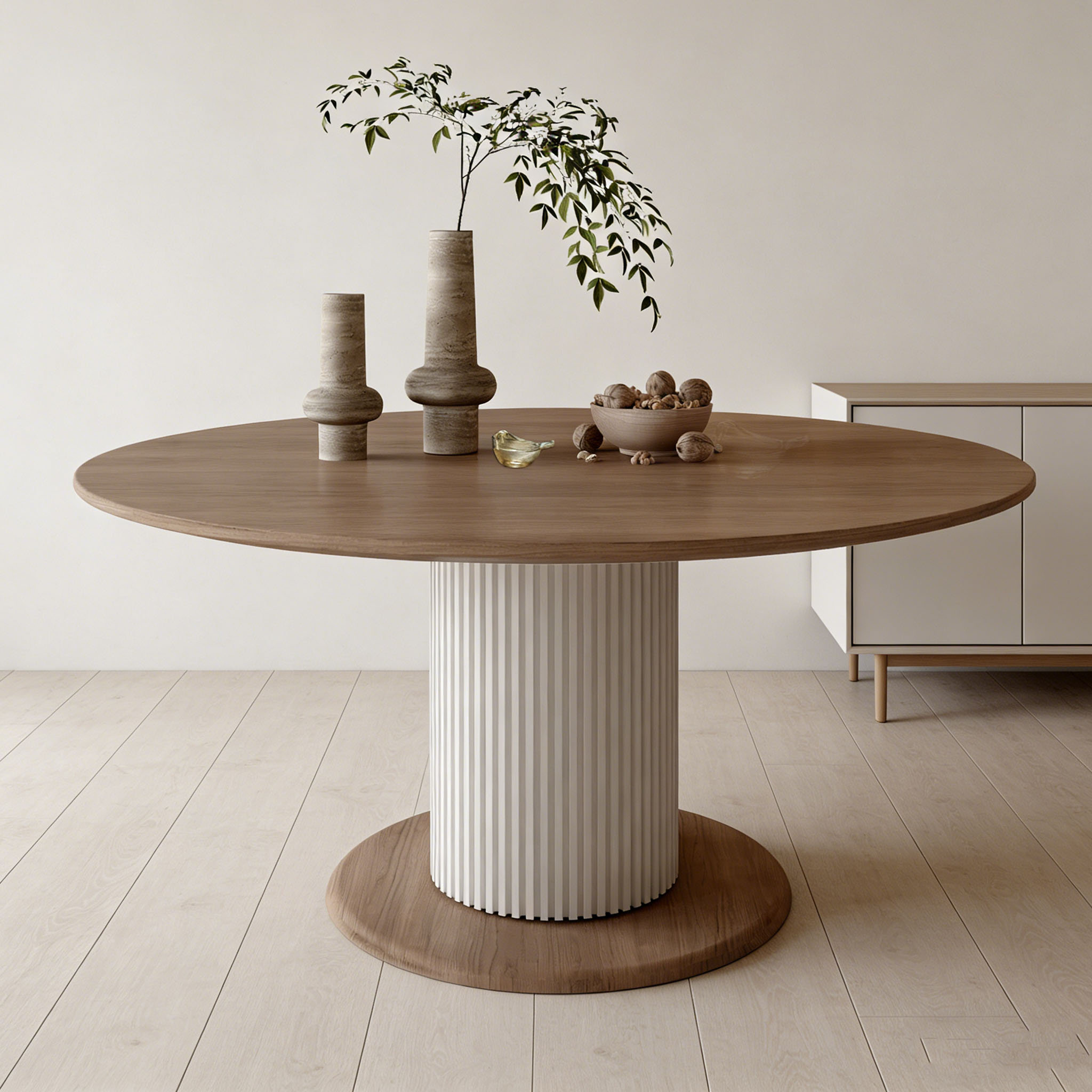 Latitude Run® Solid Wood Round Dining Table | Wayfair