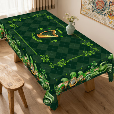 Nappe en polyester lavable à quatre feuilles et trèfle
