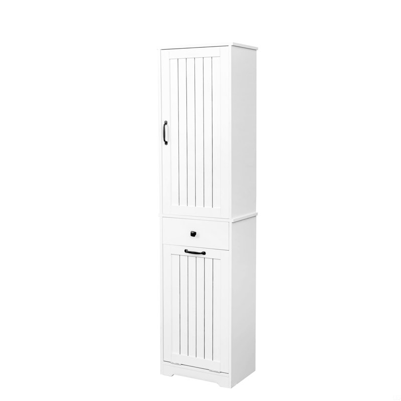 Laundry Cabinet, With 1 Storage Cabinet And 1 Drawer