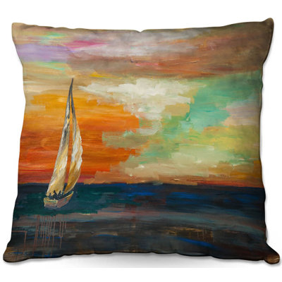  Couch Sunset Sailing Throw Pillow Cover