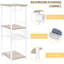 Tablettes de salle de bain autoportantes Konstance