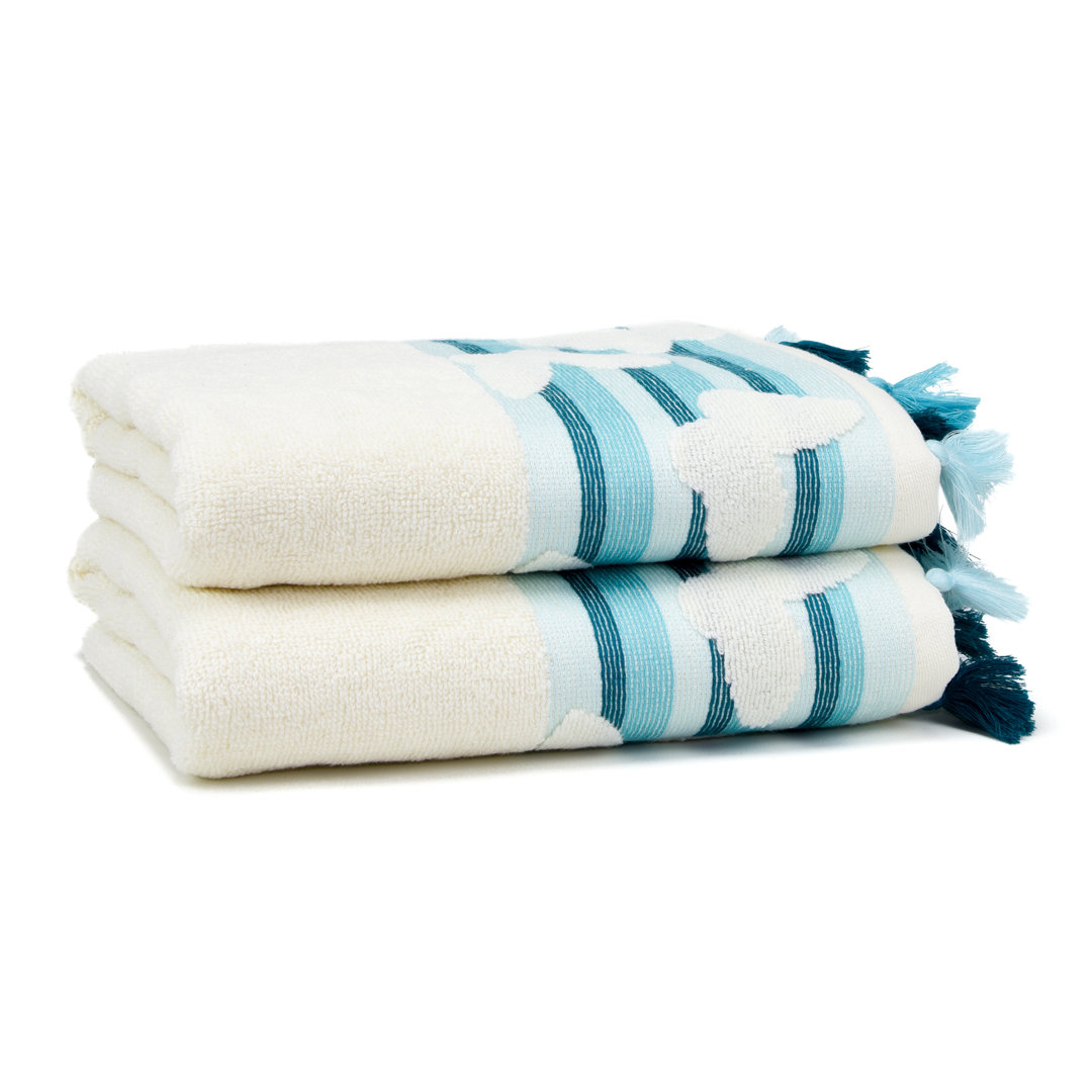 Butterfly Turkish Cotton Towel Set (Set of 2) Dakota Fields