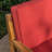 2-Piece Outdoor Teak Acacia Wood Conversation Set - Loveseat & Coffee Table With Red Water-Resistant Cushions, 350Lbs Capacity For Patio, Deck & Backyard-2073053301