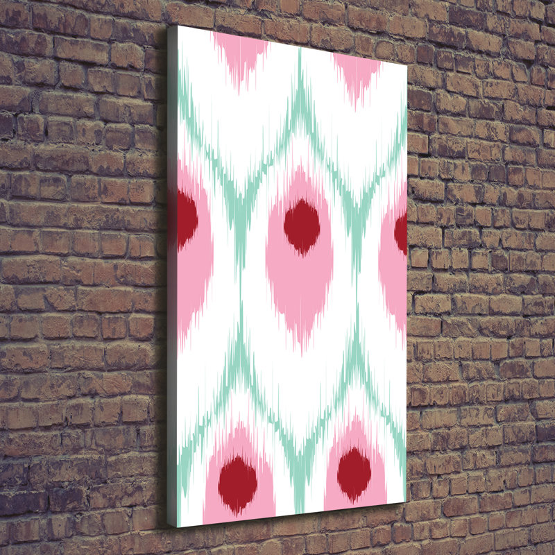 Peacock Pattern - Wrapped Canvas Print, 140cm H x 70cm W