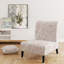Fauteuil de chambre en velours crème