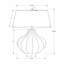 Lampe de table - 24 po de hauteur, matériau en céramique bleue, ivoire et abat-jour crème