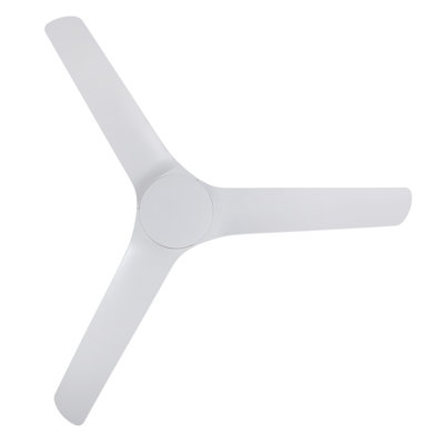 Abyss 56" Outdoor Ceiling Fan with Remote, IP66 Wet Rated Modern White Ceiling Fan with Remote Control, Energy Efficient DC Motor