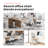 Ergonomic Mesh Home Office Chair with Armrests, Space-Saving Design and Steel Base-85464202-69795175