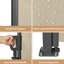 Auvent rétractable à écran latéral, 118 po x 71 po, beige, imperméable, créant un espace privé sur le balcon extérieur, matériau d'intimité polyvalent pour les espaces,