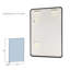 Miroir mural avec cadre en aluminium noir mat 24 po Nettuno-70675491-70675493