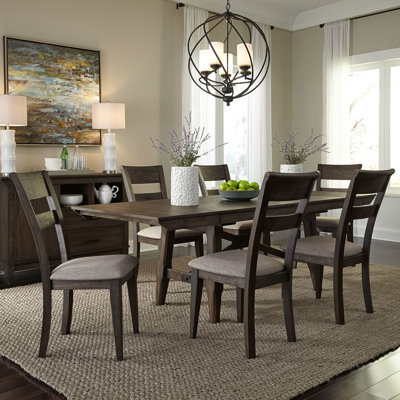 Reber 7 Piece Trestle Dining Table Set