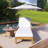 Acacia Wood Adiustable Outdoor Lounge Chair-710257357