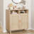 Set of 2 36" Rattan Sideboard Cabinets, 2-Door Boho Buffet