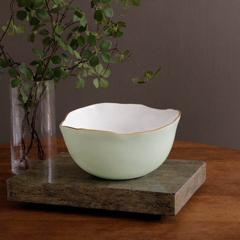 Grand bol Encanto Osaka (blanc), Vert/blanc