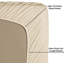 Ensemble de draps en 100 % percale de coton à densité de tissage de 300 fils-72018793-72018782