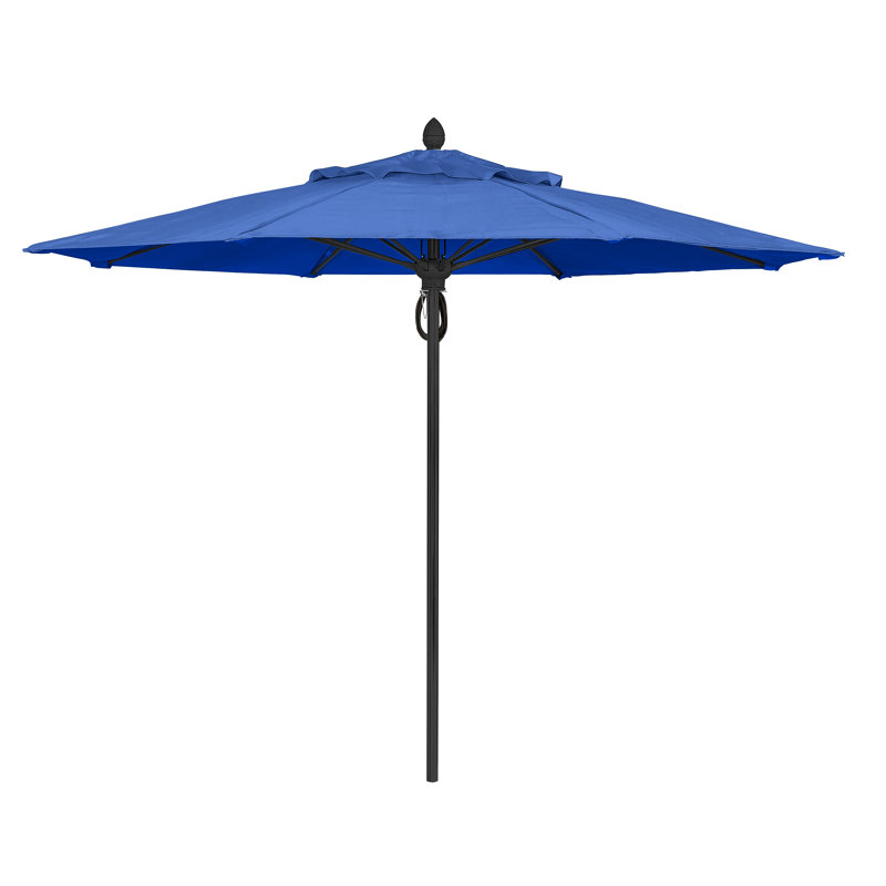 Parasol de marché 11 'Prestige, Blanc, Bleu pacifique