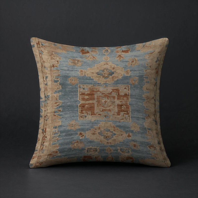 Coussin décoratif intérieur et extérieur Modern, Carré 18 po, Gris oriental 10