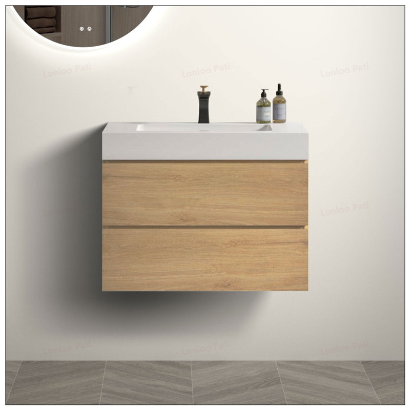 Meuble-lavabo mural 30 po avec lavabo, 30"