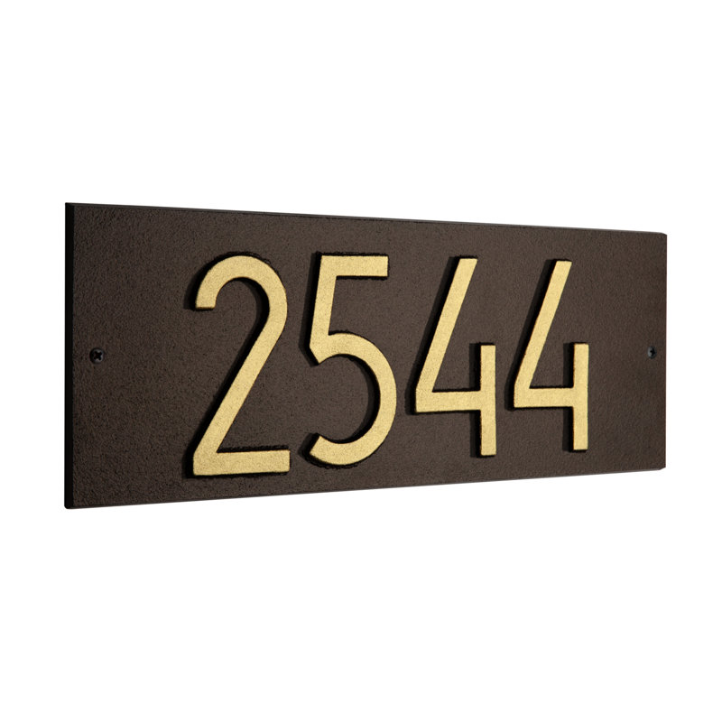 Rectangle Mid-Century moderne, Bronze vieilli, Oui