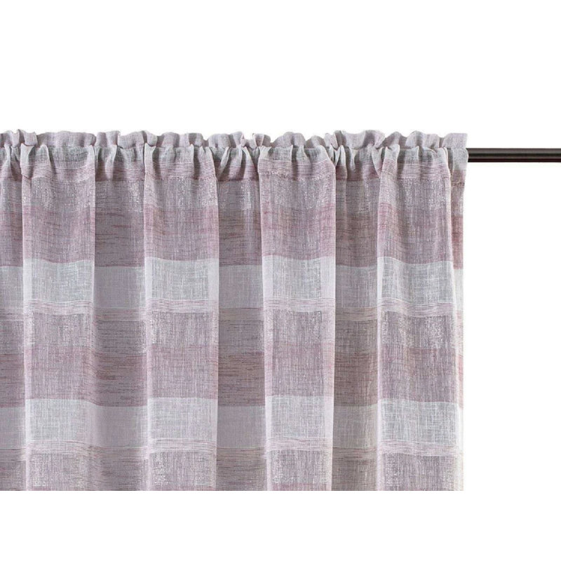 Sydney Voile Panele , Beige, 55cm Width x 48cm Drop