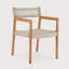 Jack Woven outdoor dining chair (frame)- teak - Beige cord