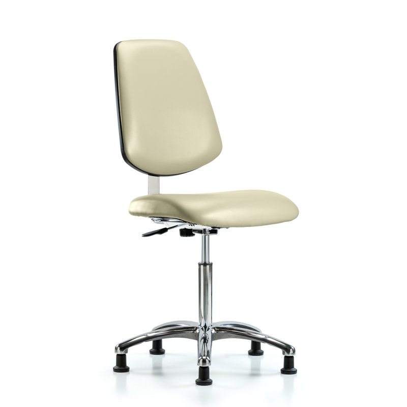 Saoirse Vinyl Clean Room Chair, Adobe, Glides
