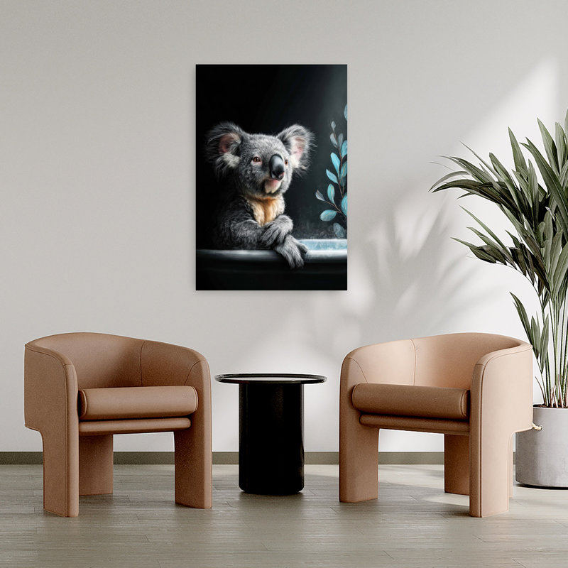 Koala In Bathtube 1 by Justyna Jaszke - Wrapped Canvas Print, 91.44 cm H x 60.96 cm W