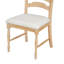 Chaises de salle à manger rembourrées 4 pièces Vintage