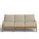 Haley Teak Outdoor Lattice Back Sofa