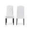 Chaise parsons capitonnée et capitonnée en blanc-1513998755