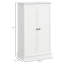 Kitchen Pantry Storage Cabinet W/ 5-Tier Shelving, 12 Spice Racks