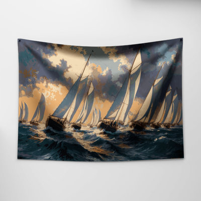 Tapisserie murale «Transagement Regatta and voile race»