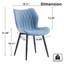Chaise d'appoint rembourrée en similicuir avec structure en métal-1307793393
