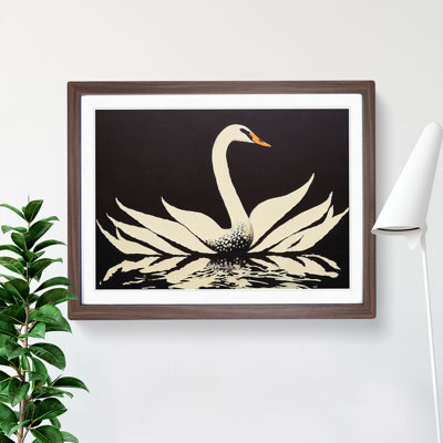 Eye Catching Swan Abstract - Single Picture Frame Painting