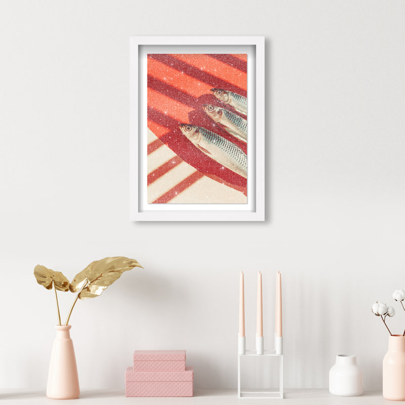 Coast Catch Print by Oliver Gal, 37.5"H x 25.5"W, White Shadowbox