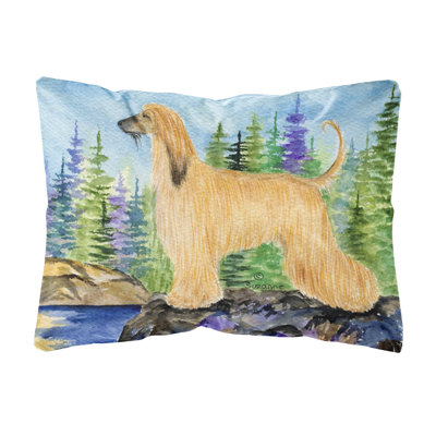 Coussin décoratif intérieur/extérieur afghan hound