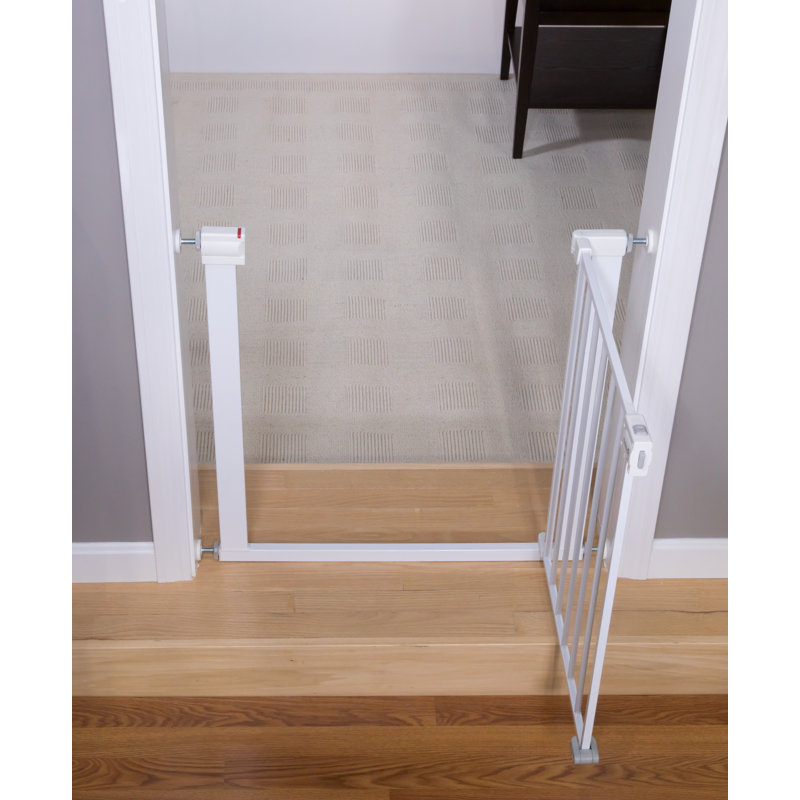 Easy Install Walk-Through Safety Gate, White