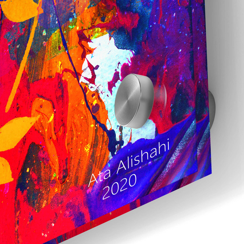 Sur impression plastique / acrylique, H 24 po x l 24 po x P 0,2 po