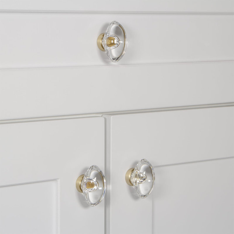 Provence Cabinet Knob, Satin Brass