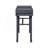 Metal Vanity Desk With One Drawer, Gunmetal-1957697843