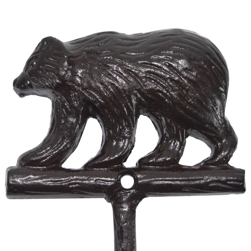 Barre à serviettes murale 28,25 po casted grizzly bear