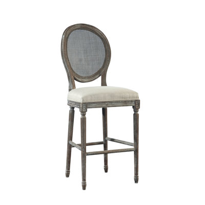 Spenzia Upholstered Stool with Solid Wood Frame