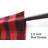 Leonelo Checkered Tailored 56" Window Valance-1322471916
