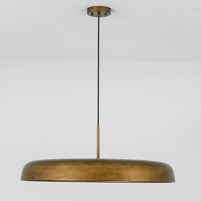 Luminaire suspendu pour îlot de cuisine à 3 lumières 29,3 po Lebone, L 29,3 po x P 29,3 po x H 6,3 po