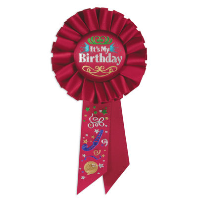 Rosette rouge It's My Birthday