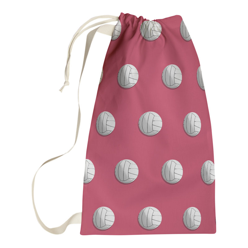 Sac à linge volleyball, Grand (H 76,5 po x l 29,5 po x P 1,5 po), Rouge