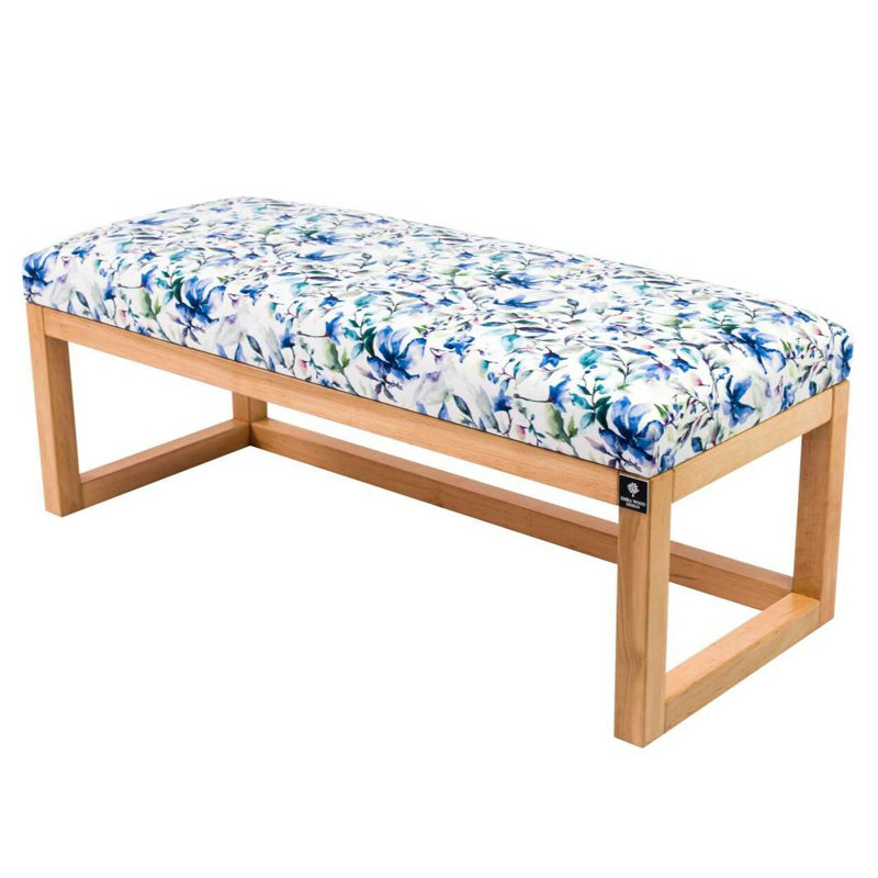 Velvet Upholstered Bench, 40cm H x 130cm W x 40cm D