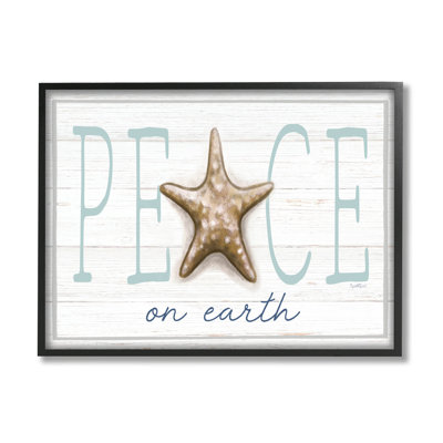 «Peace on Earth Starfish Sign» par Elizabeth Tyndall - impression sur toile
